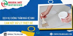 Dịch vụ chống thấm nhà vệ sinh tại Long Thành【Xử lý triệt để】