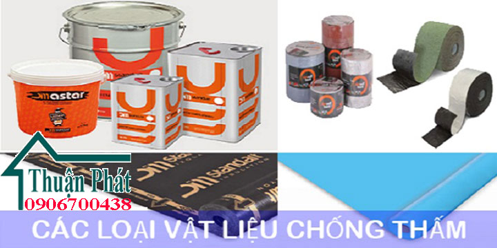 Các loại vật liệu chống thấm hiệu quả