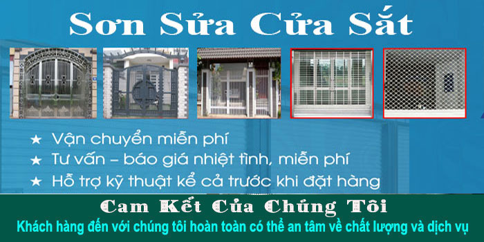 Thợ sơn sửa cửa sắt tại TPHCM chuyên nghiệp