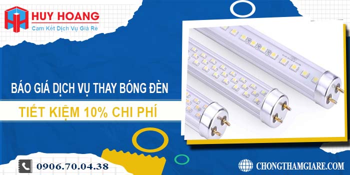 Báo giá dịch vụ thay bóng đèn tại quận 8 tiết kiệm 10% chi phí