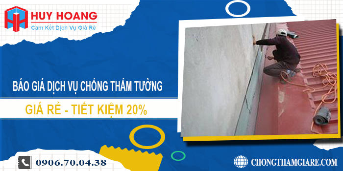 Báo giá dịch vụ chống thấm tường tại Biên Hòa | Tiết kiệm 20%