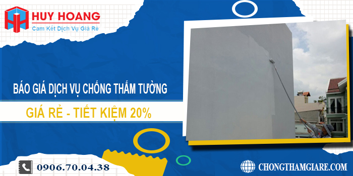 Báo giá dịch vụ chống thấm tường tại Bình Chánh | Tiết kiệm 20%