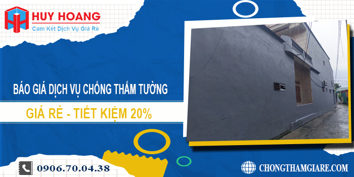 Báo giá dịch vụ chống thấm tường tại Bình Dương | Tiết kiệm 20%