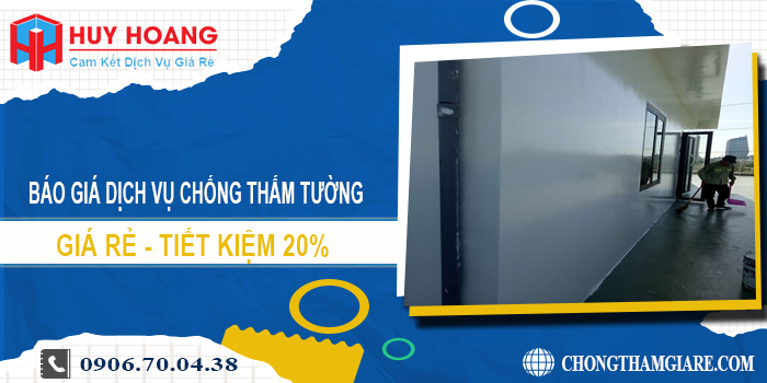 Báo giá dịch vụ chống thấm tường tại Bình Phước | Tiết kiệm 20%