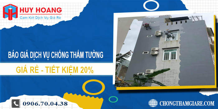 Báo giá dịch vụ chống thấm tường tại Củ Chi | Tiết kiệm 20%