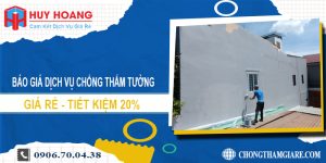 Báo giá dịch vụ chống thấm tường tại Hà Nội | Tiết kiệm 20%