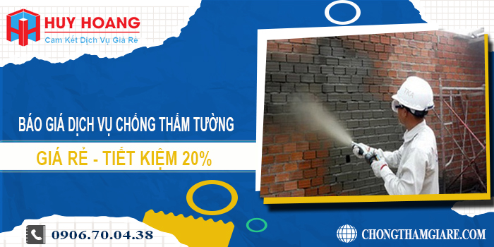 Báo giá dịch vụ chống thấm tường tại Long An | Tiết kiệm 20%