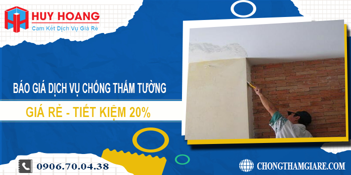 Báo giá dịch vụ chống thấm tường tại quận 1 | Tiết kiệm 20%