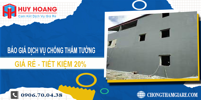 Báo giá dịch vụ chống thấm tường tại quận 12 | Tiết kiệm 20%