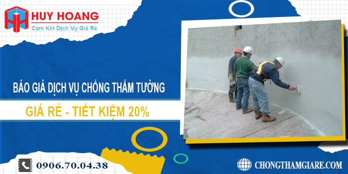 Báo giá chống thấm tường tại quận Bình Tân | Tiết kiệm 20%