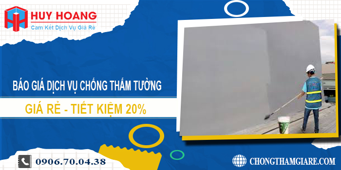 Báo giá chống thấm tường tại quận Bình Thạnh | Tiết kiệm 20%