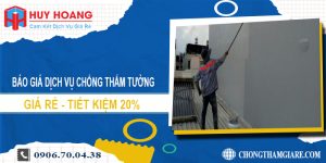 Báo giá chống thấm tường tại Thành Phố Vinh | Tiết kiệm 20%