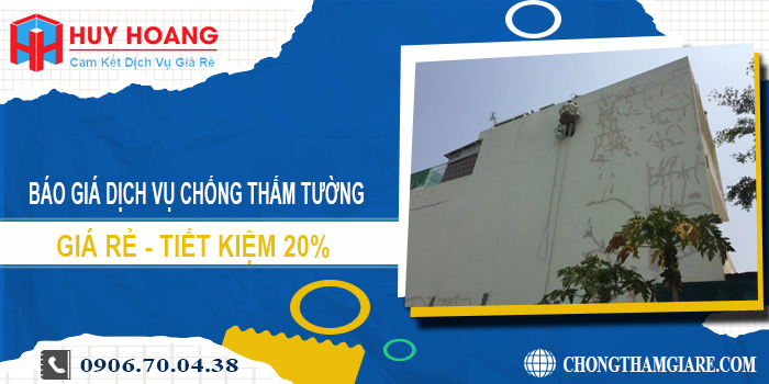 Báo giá dịch vụ chống thấm tường tại Vũng Tàu | Tiết kiệm 20%