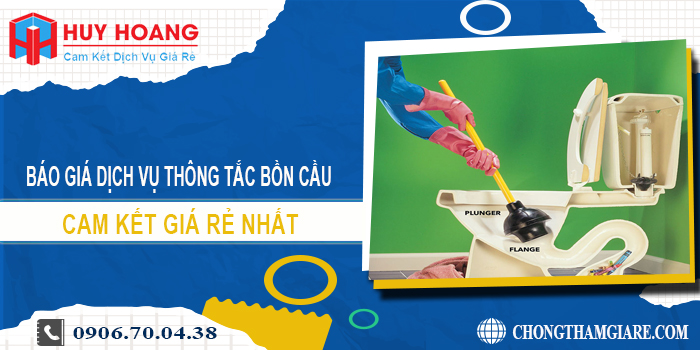 Báo giá dịch vụ thông tắc bồn cầu tại Hóc Môn | Cam kết giá rẻ