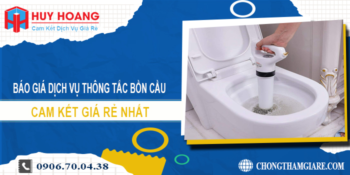 Báo giá dịch vụ thông tắc bồn cầu tại quận Bình Tân giá rẻ nhất