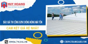 Báo giá thi công sơn chống nóng mái tôn ở Phú Nhuận giá rẻ