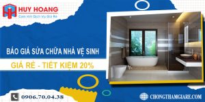 Báo giá sửa chữa nhà vệ sinh tại Hà Nội | Tiết kiệm 20%