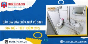 Báo giá sửa chữa nhà vệ sinh tại Hóc Môn | Tiết kiệm 20%
