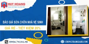 Báo giá sửa chữa nhà vệ sinh tại Tân Uyên | Tiết kiệm 20%