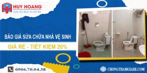 Báo giá sửa chữa nhà vệ sinh tại Tây Ninh | Tiết kiệm 20%