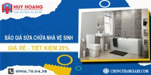 Báo giá sửa chữa nhà vệ sinh tại Vũng Tàu | Tiết kiệm 20%