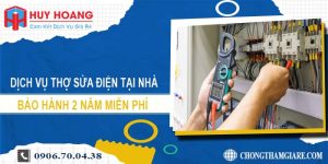 Dịch vụ thợ sửa điện tại nhà Hà Nội【Bảo hành 2 năm】