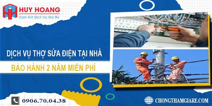 Dịch vụ thợ sửa điện tại nhà Hóc Môn【Bảo hành 2 năm】