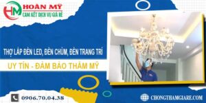 lắp đèn led, đèn chùm, đèn trang trí tại Bình Chánh -【Uy tín】