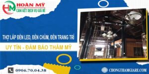 lắp đèn led, đèn chùm, đèn trang trí tại Bình Dương -【Uy tín】