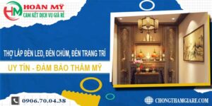 Thợ lắp đèn led, đèn chùm, đèn trang trí tại Long An【Uy tín】