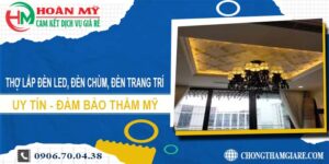 Thợ lắp đèn led, đèn chùm, đèn trang trí tại Nhà Bè -【Uy tín】